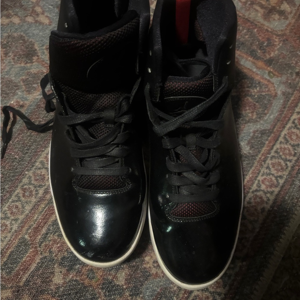 Jordan Black and White High-Top Sneakers